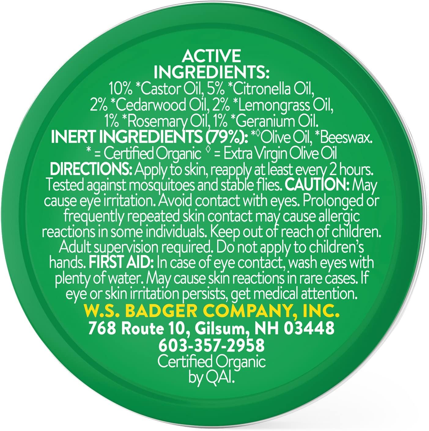 Badger Anti-Bug Balm - 2oz Tin