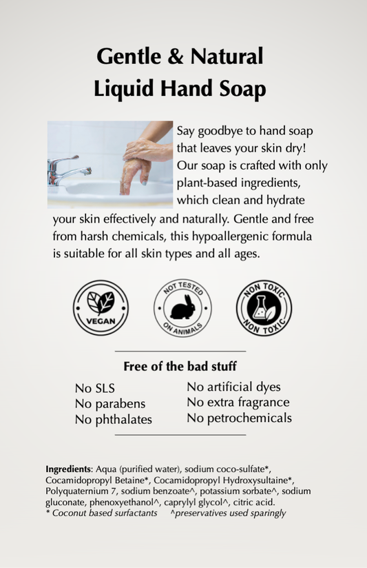 Gentle & Natural Hand Soap - Unscented