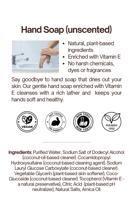 Hand Soap with Vitamin E - Unscented