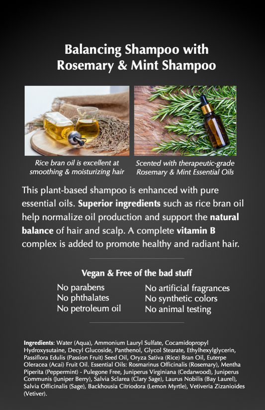 Balancing Shampoo (with Rosemary & Mint)