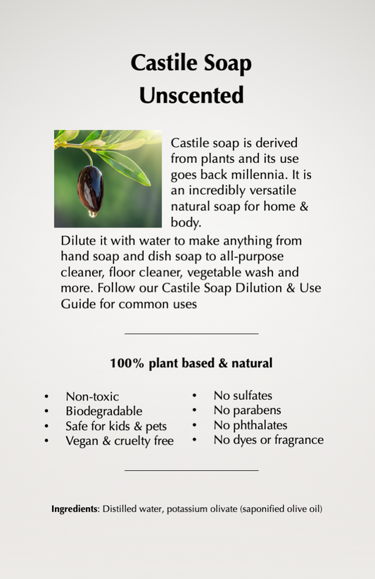 Castile Soap - Unscented