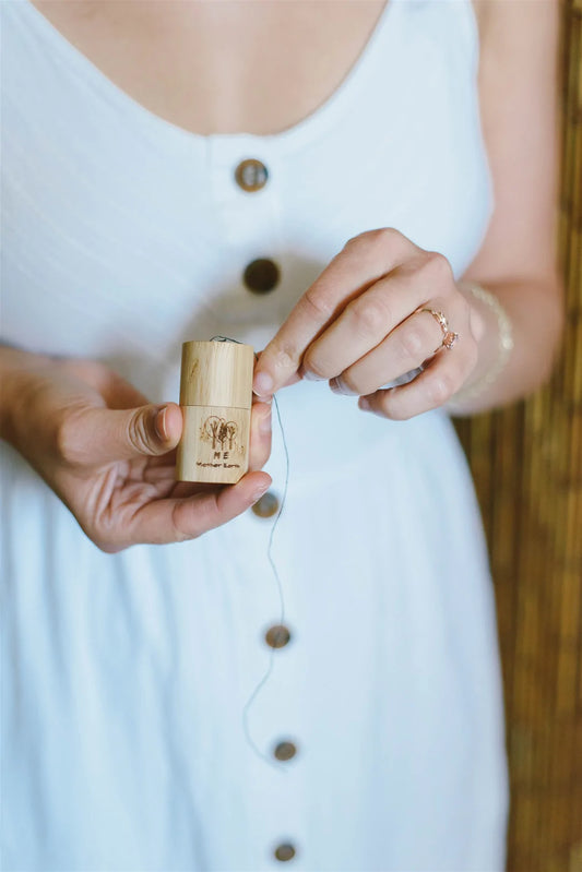 Eco Dental Floss & Bamboo Container