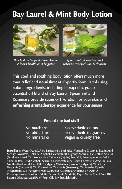 Bay Laurel & Mint Body Lotion
