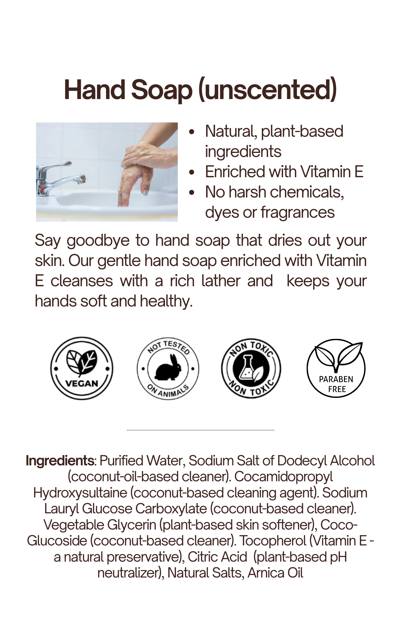 Hand Soap with Vitamin E - Unscented