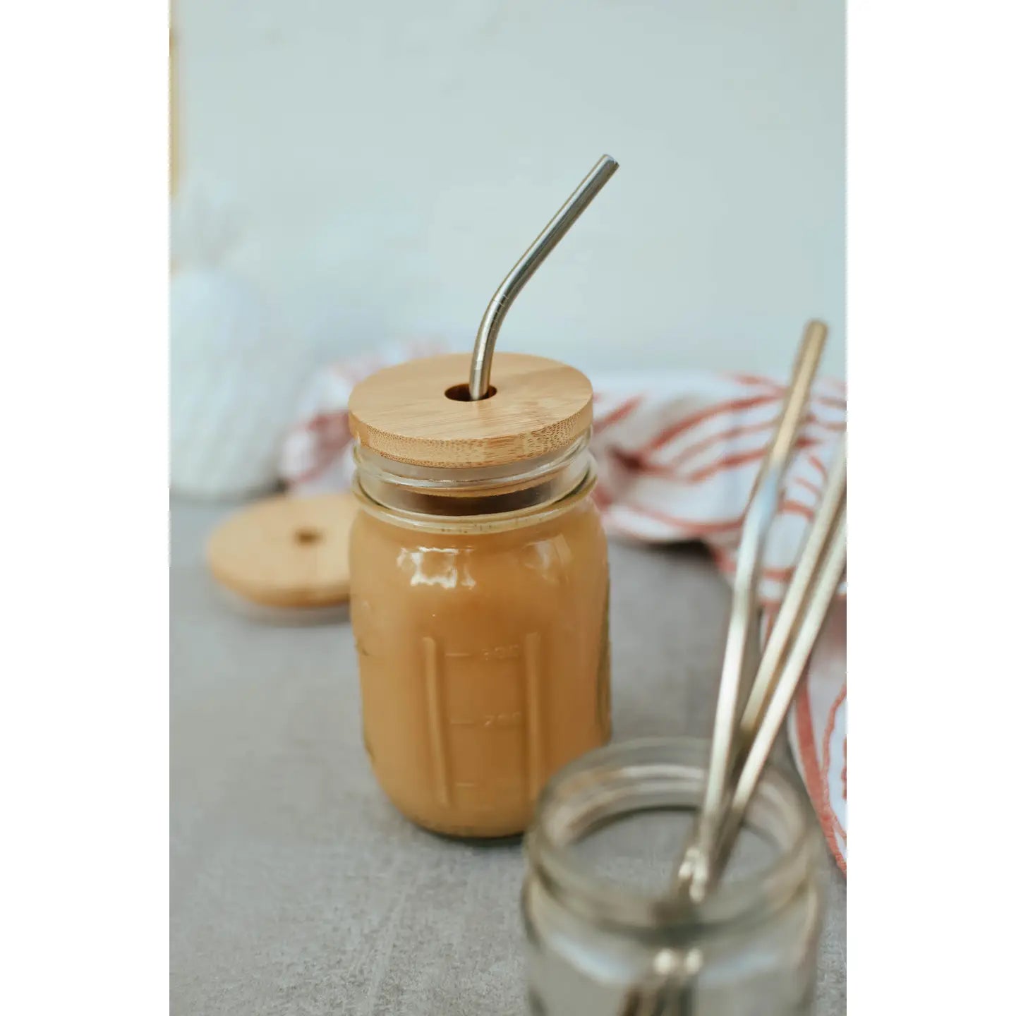 Bamboo Mason Jar Lid