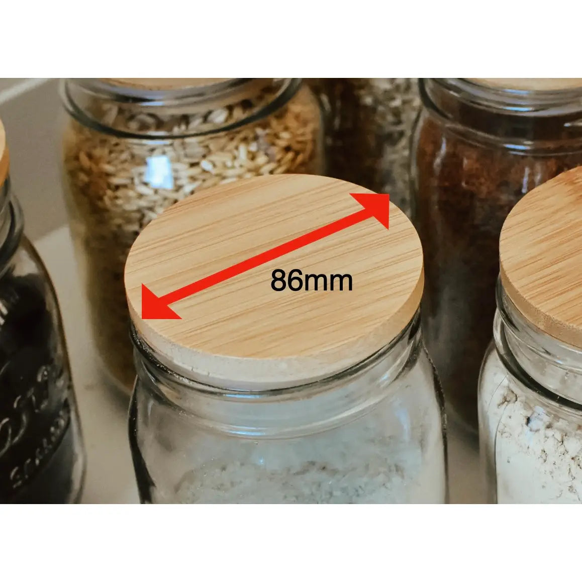 Bamboo Mason Jar Lid