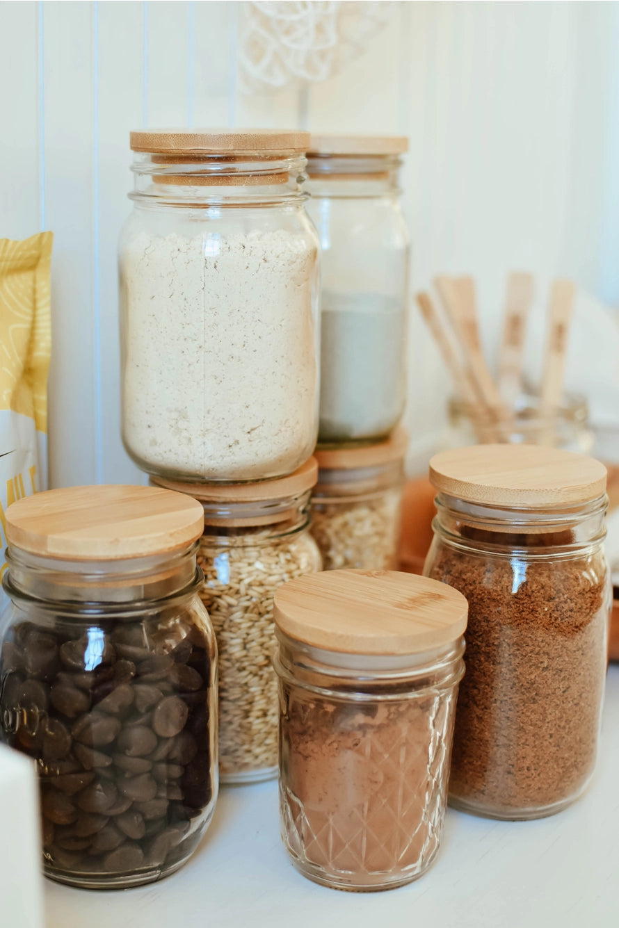 Bamboo Mason Jar Lid