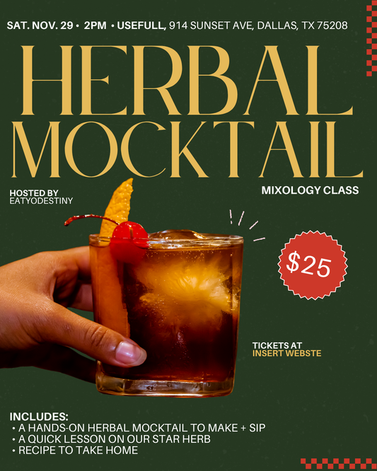 Herbal Mocktail Mixology Class