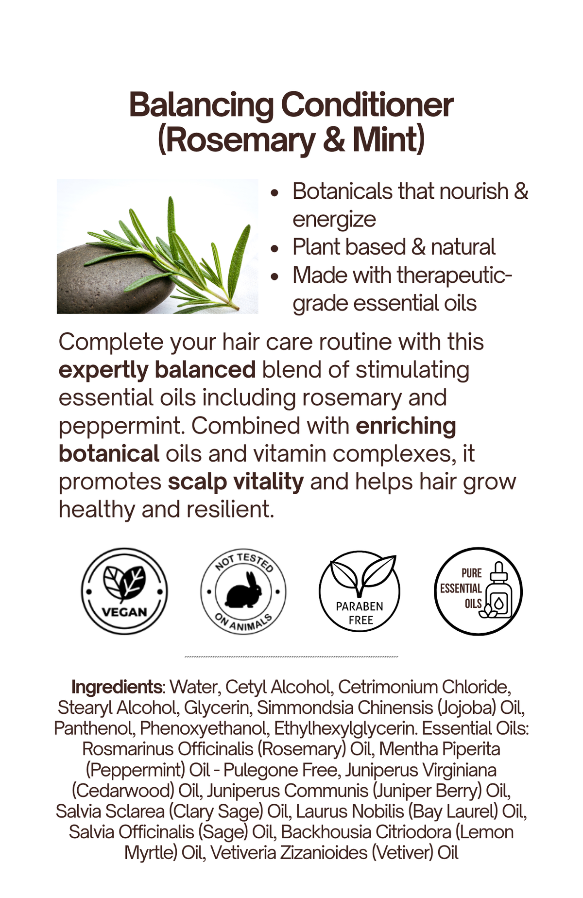 Balancing Conditioner (with Rosemary & Mint)