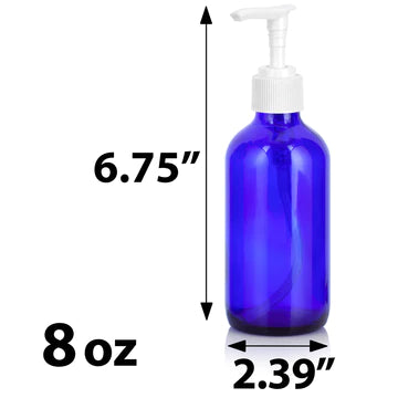 Glass Bottle with Pump (8 oz)